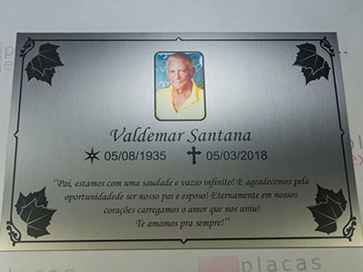 Placa de jazigo